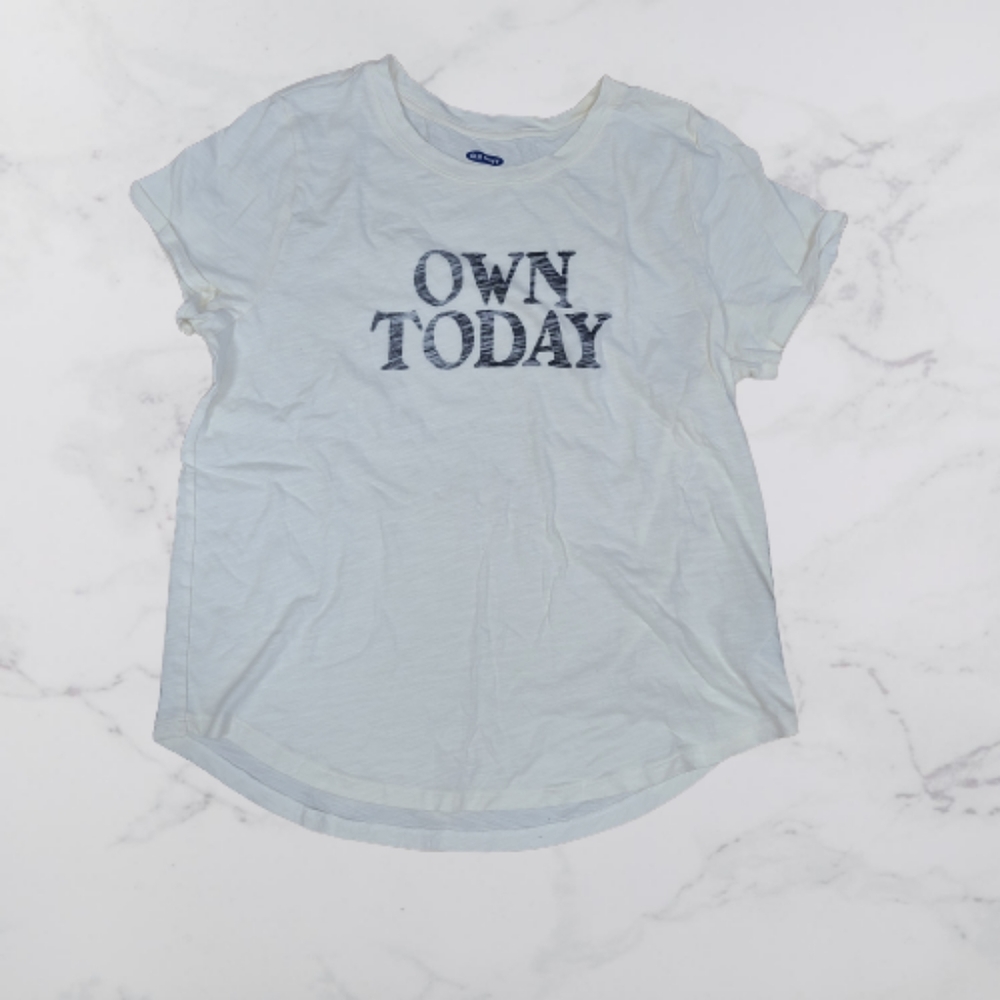 Old Navy Large cream women's graphic tee - Picture 1 of 4